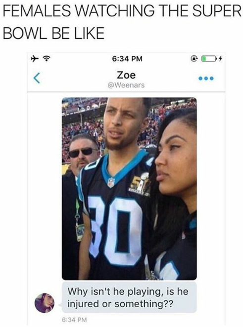 Females During the Super Bowl
