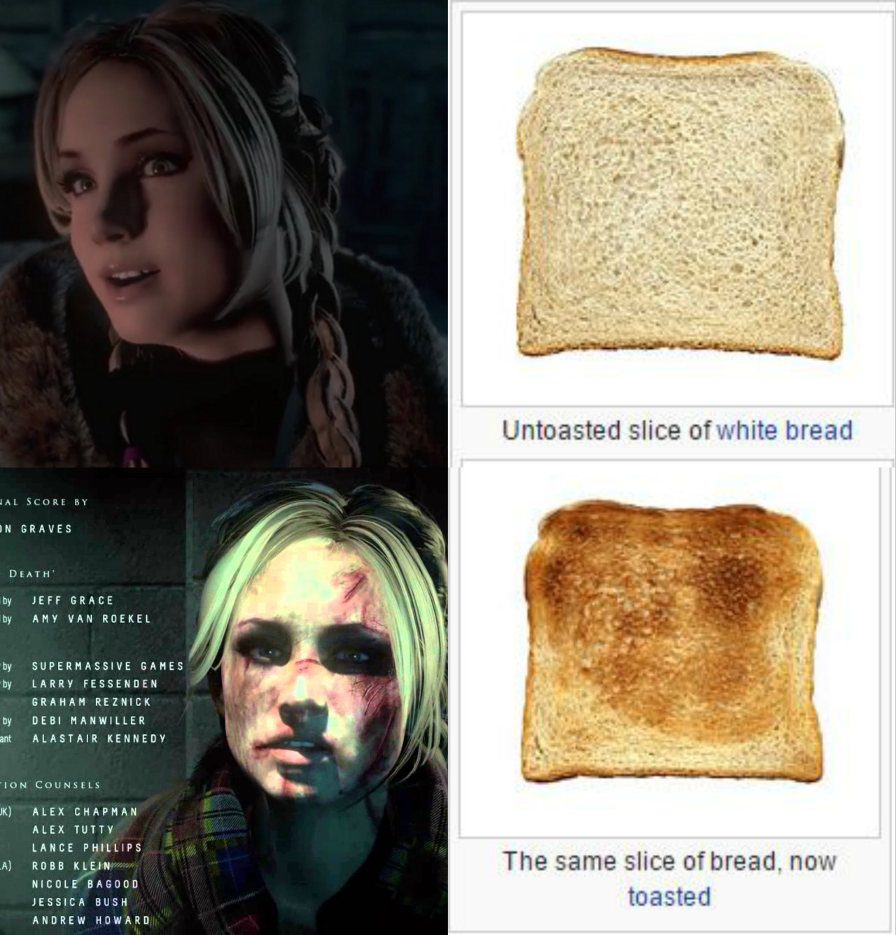Atleast she isn't burnt toast like her other friends...
