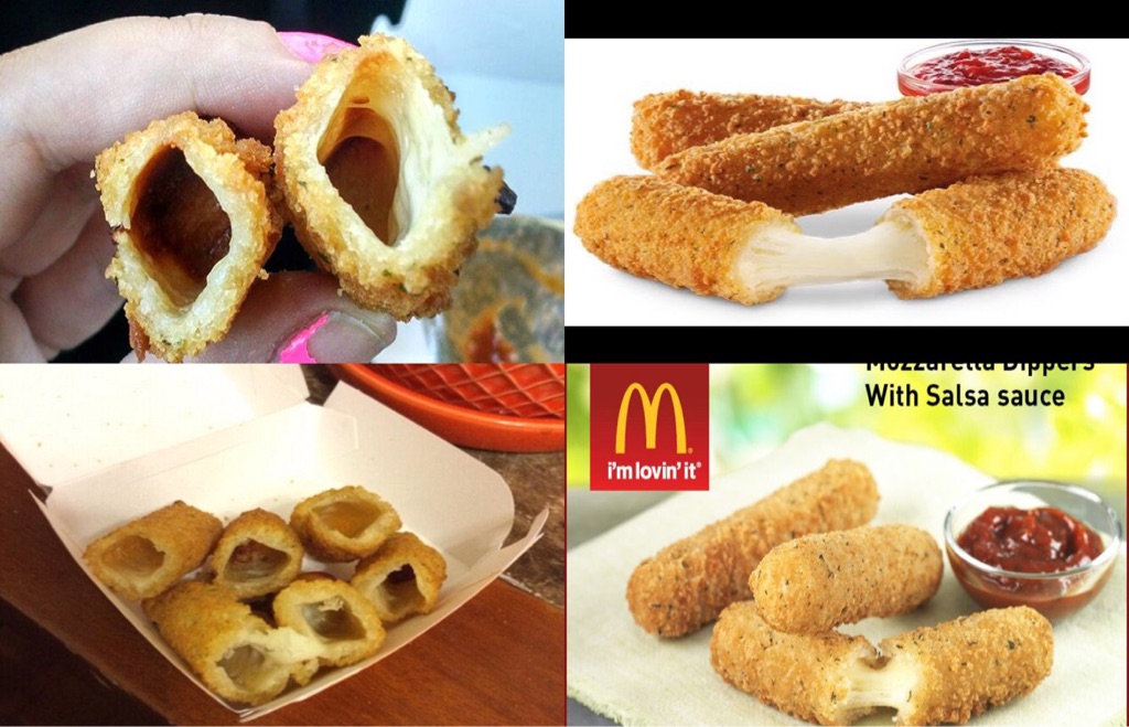 McDonald's "mozzarella" sticks.