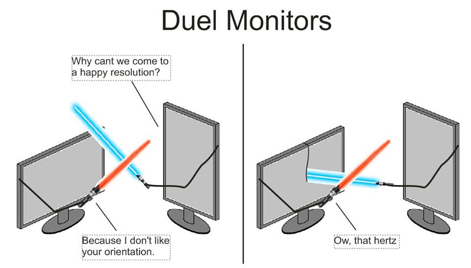 DUEL MONITORS