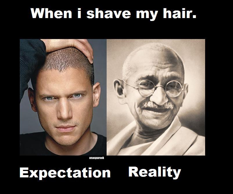When I shave my hair