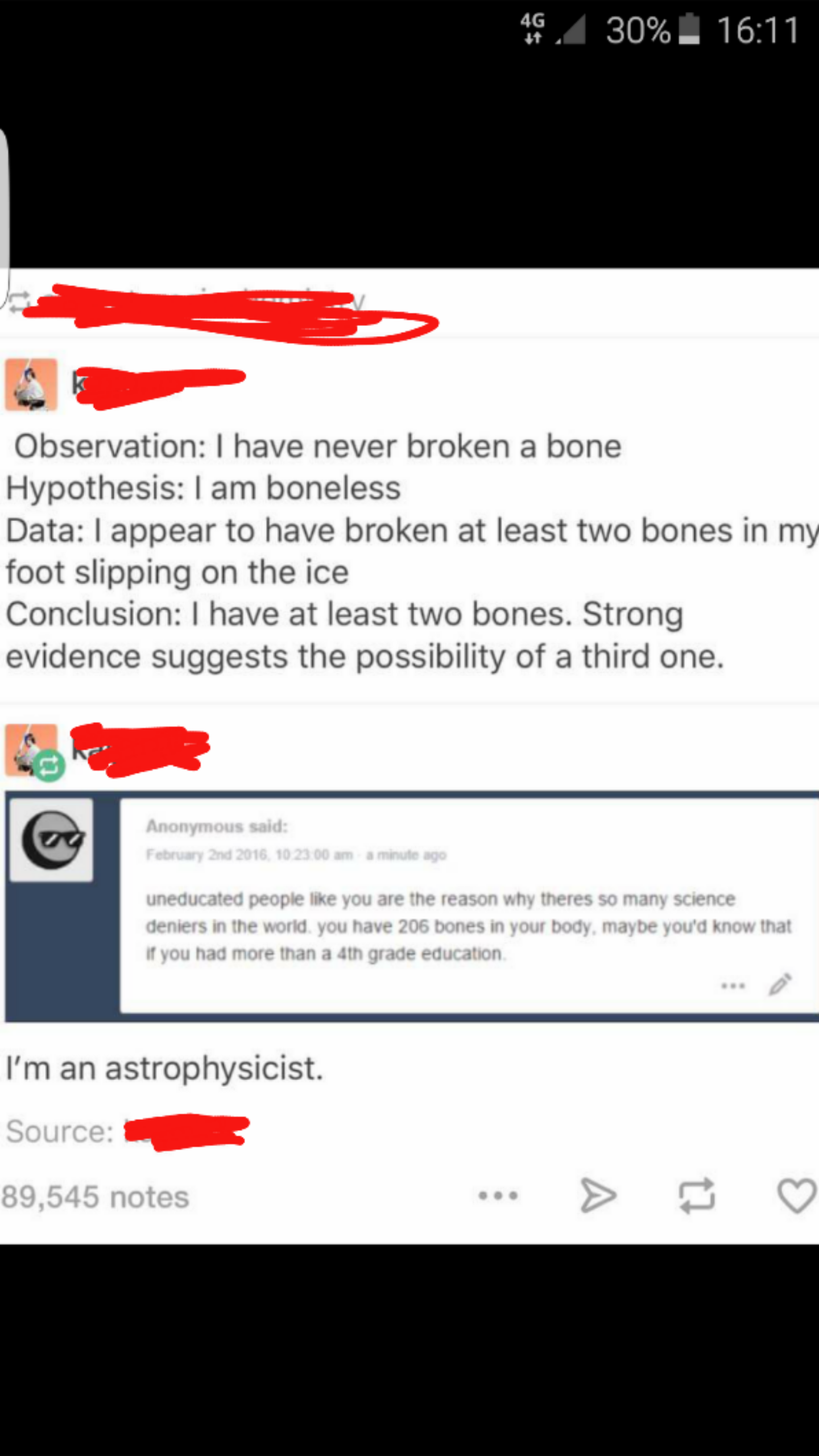 He didn't get it.
