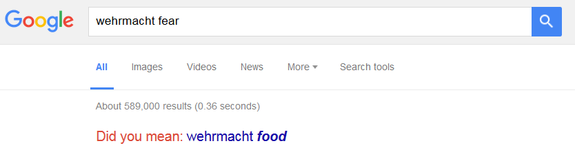 Wehrmacht confirmed for feeding on fear