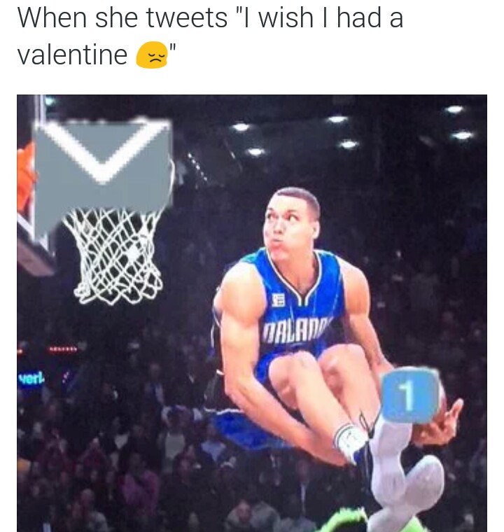 Slam dunk into her DM's
