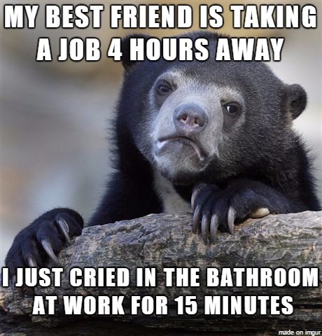 He sits in the cubicle right next to me...
