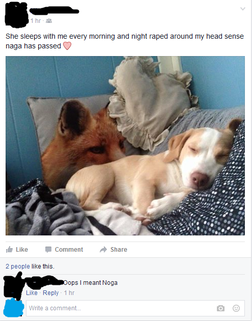 Of ALL the things you could've corrected yourself on...