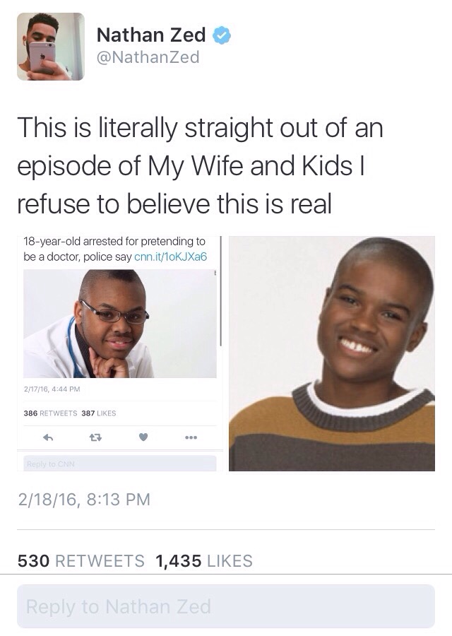 It's like a damn sitcom up in here.
