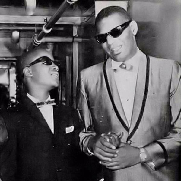 I wish I had someone that looked at me the same way Stevie Wonders looks at Ray Charles