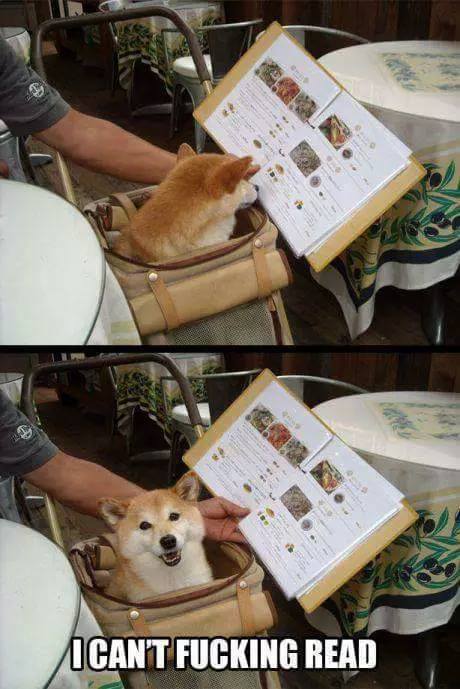 Sir, what would you like to eat today?