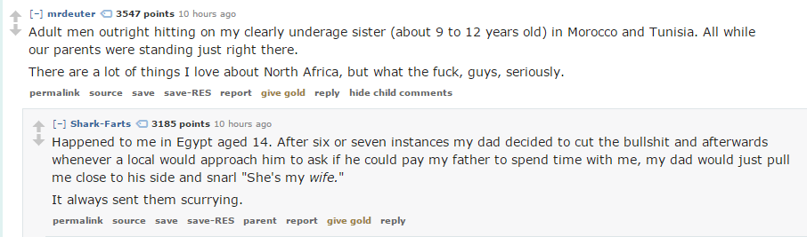 Getting hit on in Egypt.