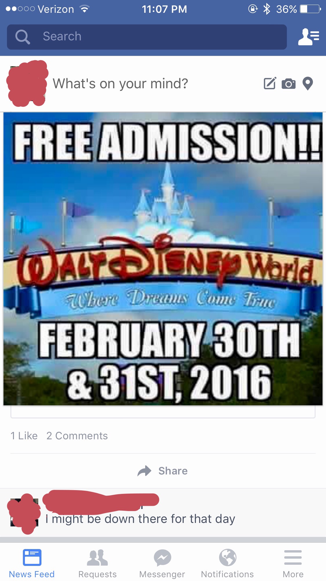 He might want to check a calendar.