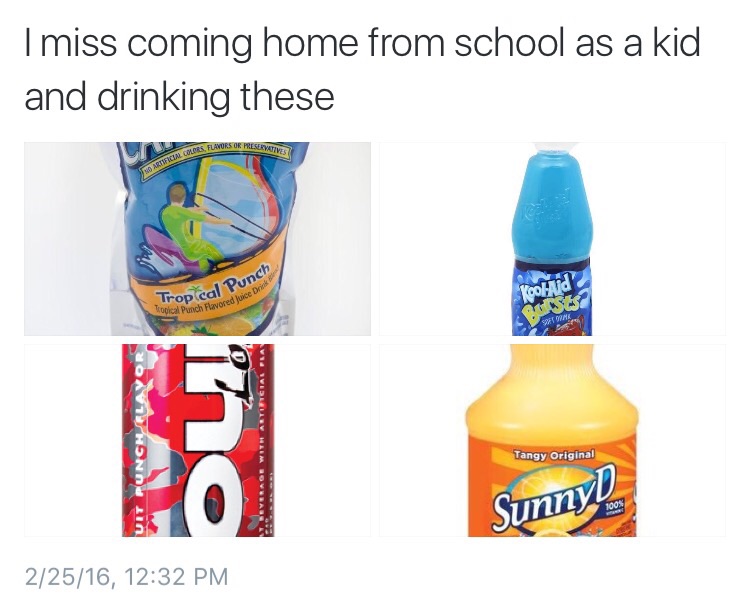The fridge was always loaded