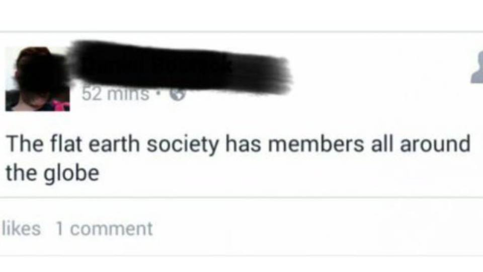 Flat earth society