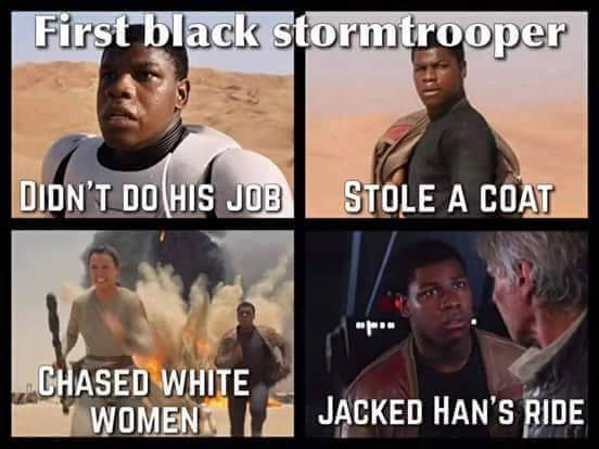 Black storm trooper