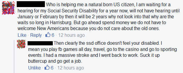 Called the *** out.