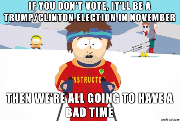 18-29 year olds in Super Tuesday states, their supporters will be voting, so you need to also.