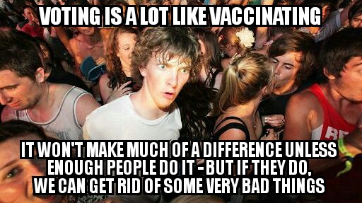 I'm not saying politicians are like diseases, but...