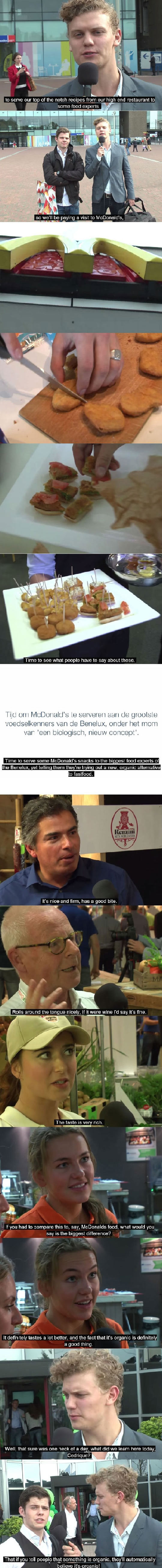 mcdonalds is organic