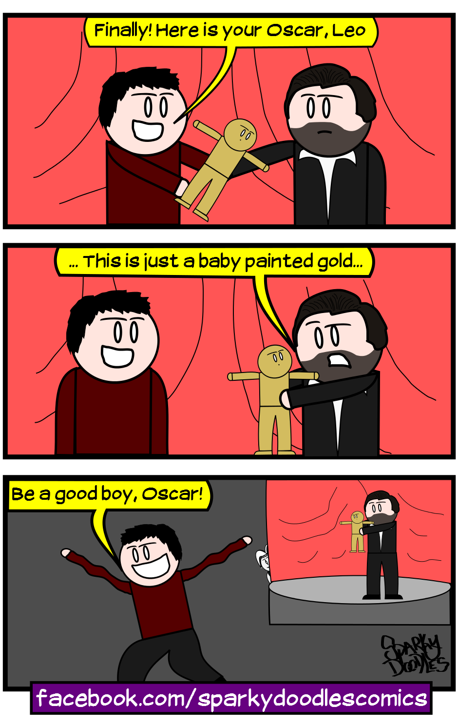 Leo gets an Oscar by Sparky Doodles