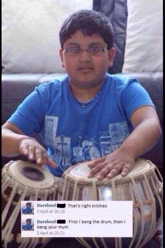 The drum has been banged