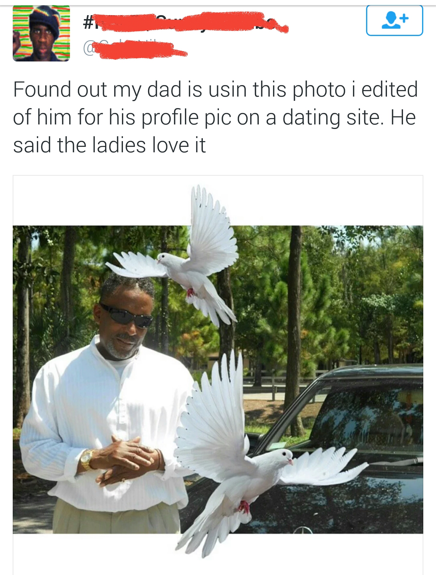 He tells them he was in a John Woo movie.