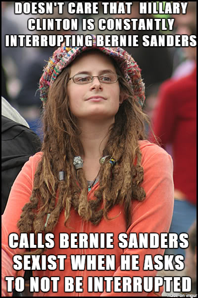 Hillary fans will stop at nothing to make this campaign about sexism.