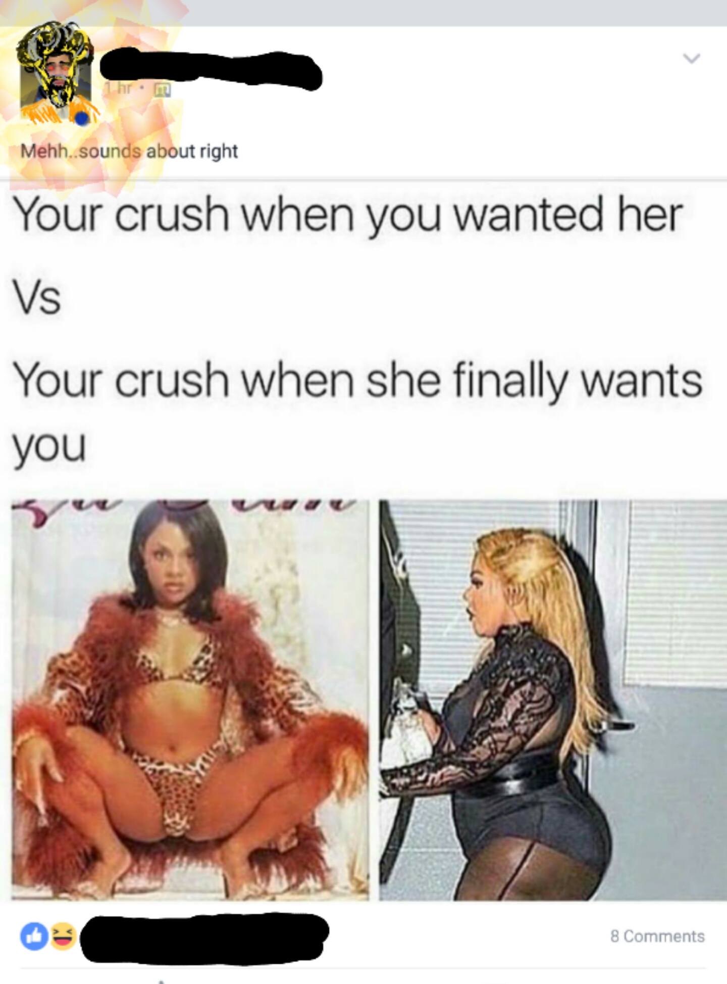 When she finally gives you a chance