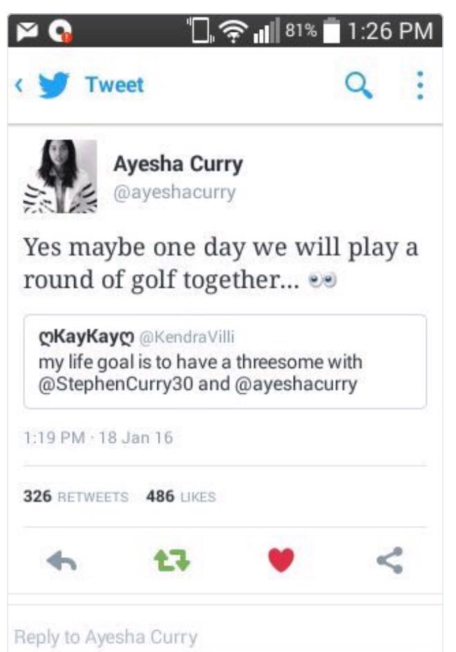Ayesha Curry been curving hoes