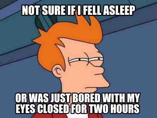 Trying to sleep while in moving car