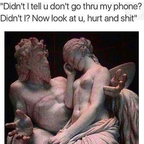She gon be upset if she keep scrollin to the left dawg she gon see some shit that she don wana see