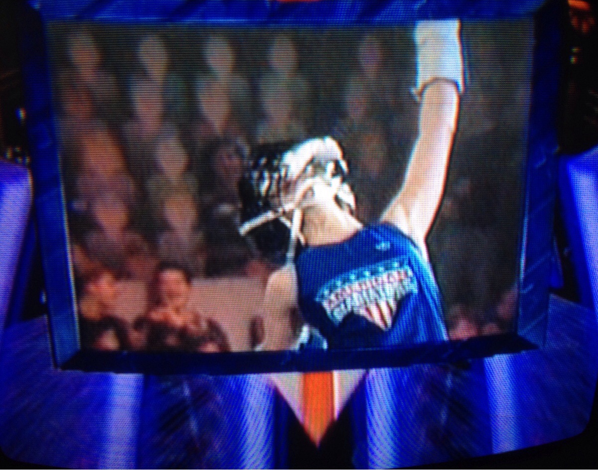So, American Gladiators had fake audience members in the "balcony" area.