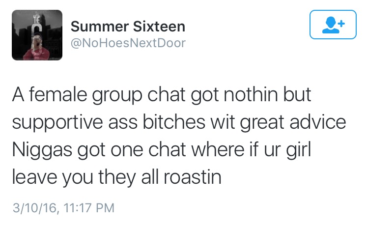 No love from the group text