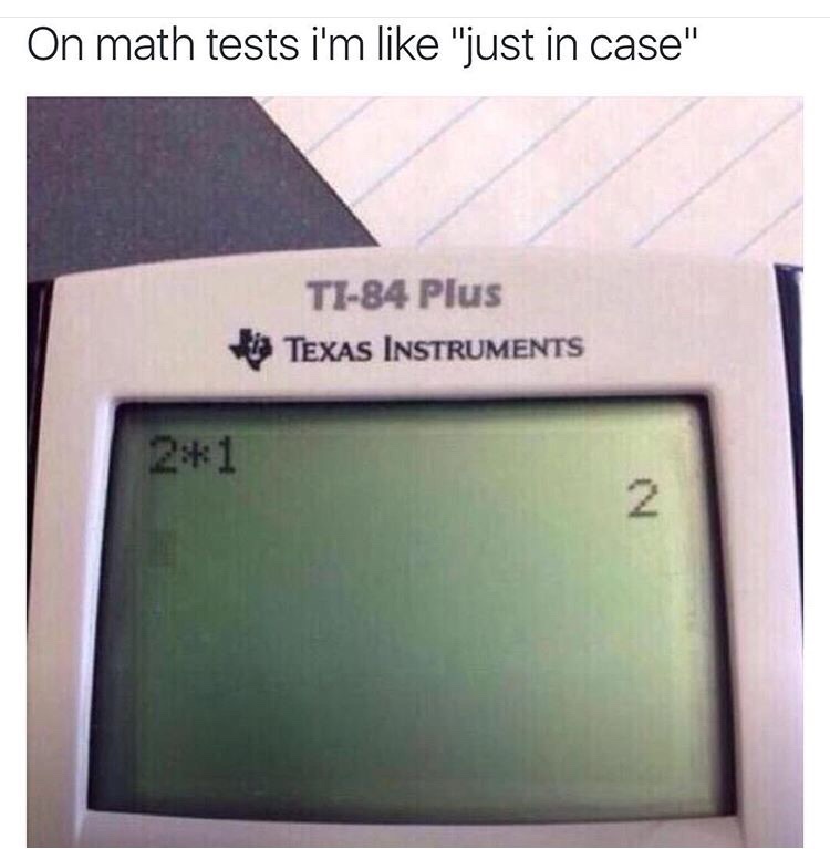 every math test ever