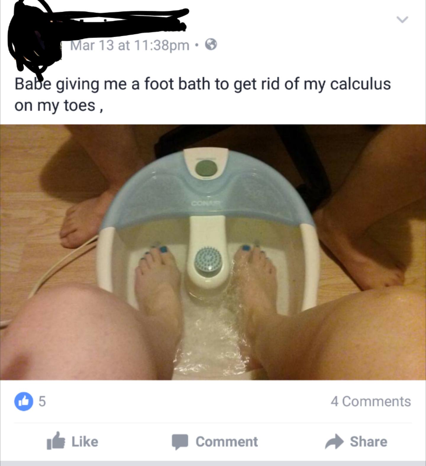Finding the derivative of your toes
