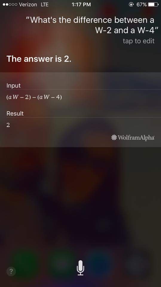 Thanks, Siri.
