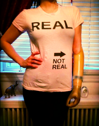 How a one armed girl does humour..