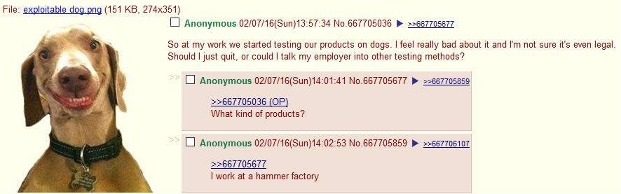 Testing on animals