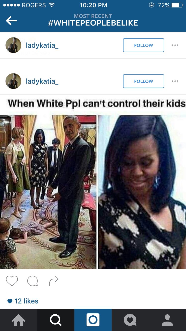 White lady be like "nothing to see here"