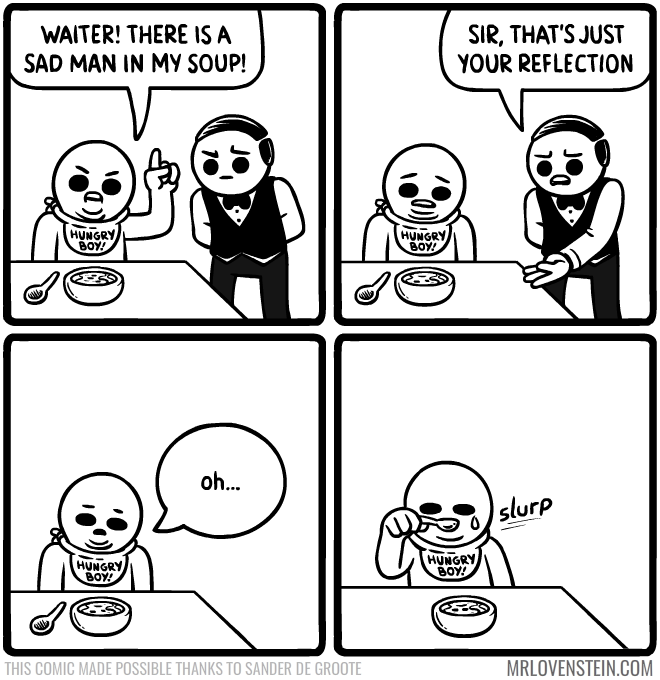 Hungry boy