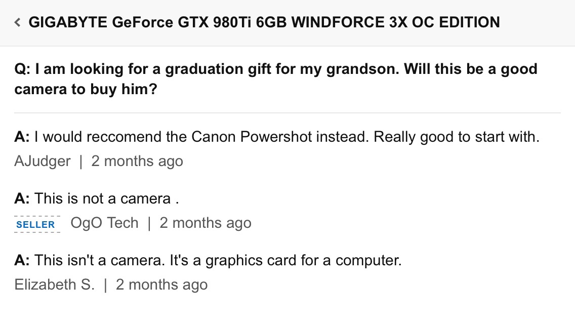 Ok, grandma.