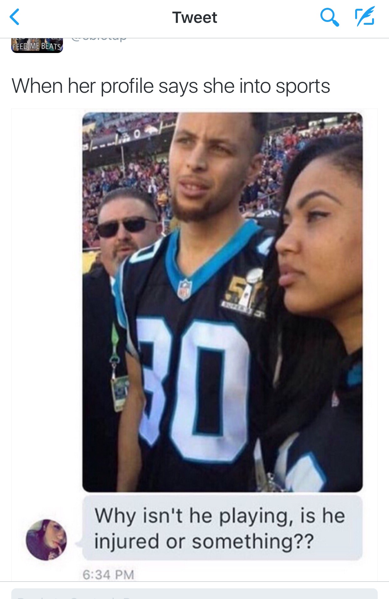 She watches every game with her dad