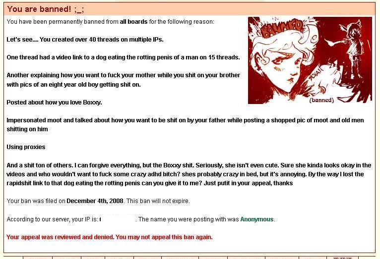 Not sure which admins are worse... HUGELOL's or 4chan's