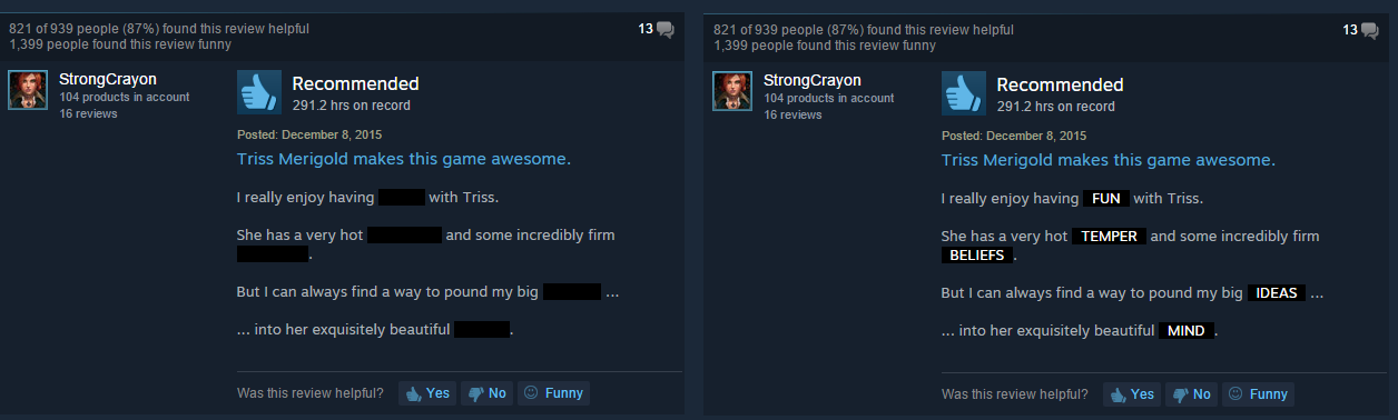 Steam reviews are just the best.