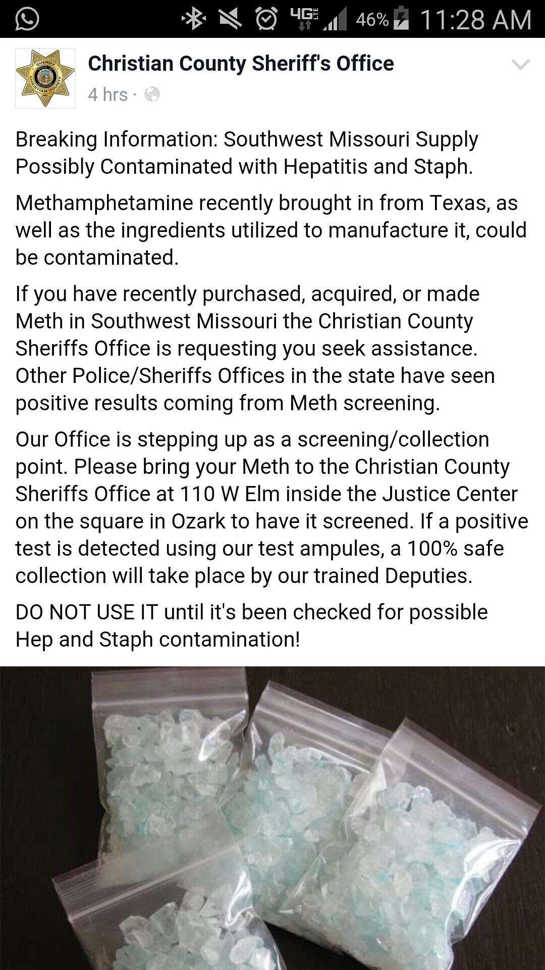 Contaminated Meth
