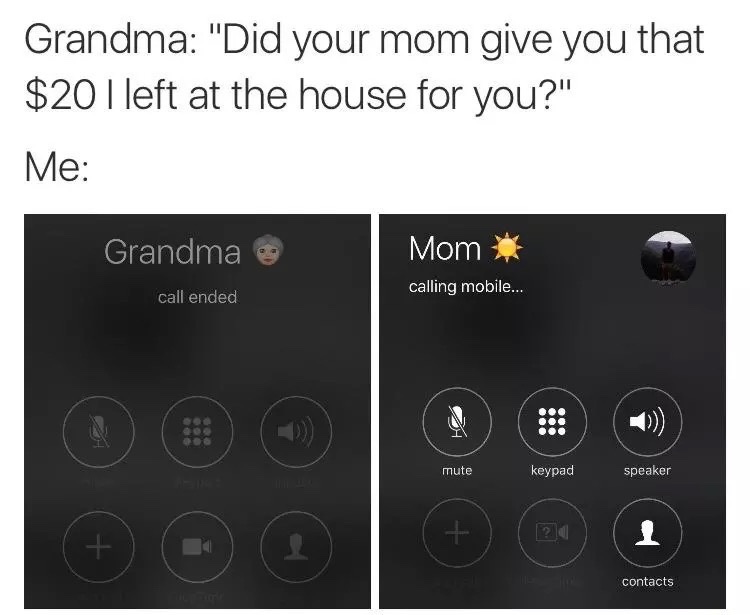 When moms is on that bullshit