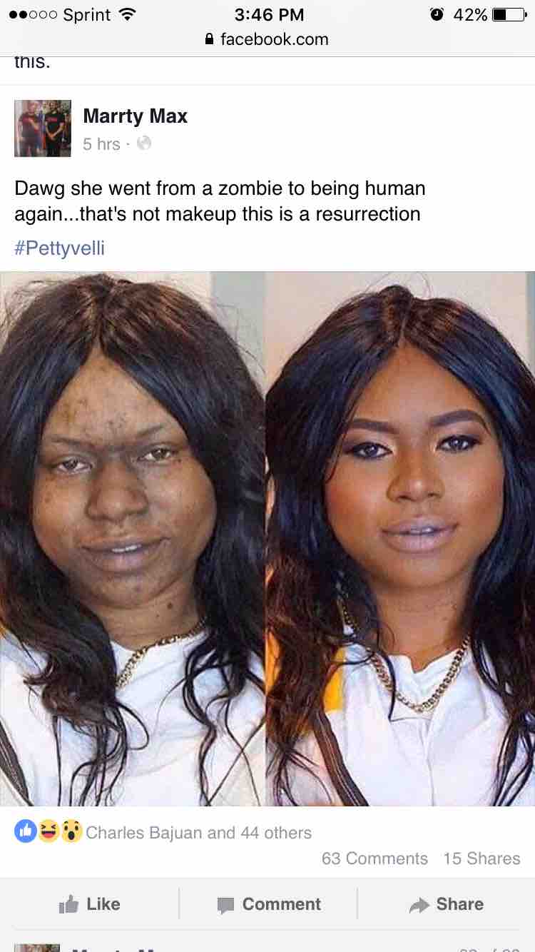 make up is the devil, and the devil is a lie!
