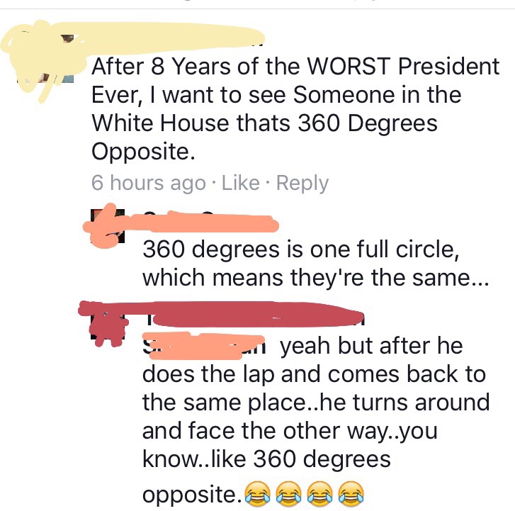 Trump argument with bad angles