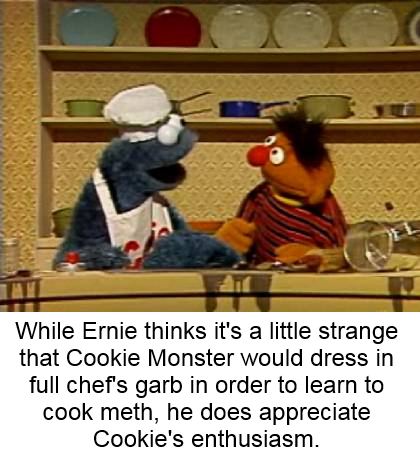 "The hat isn't really necessary, Cookie."
