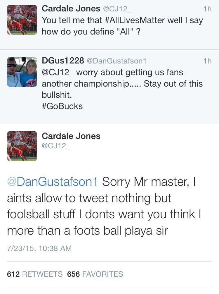 He probably didn't expect a response