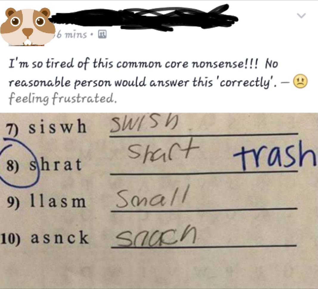 That damn common core!
